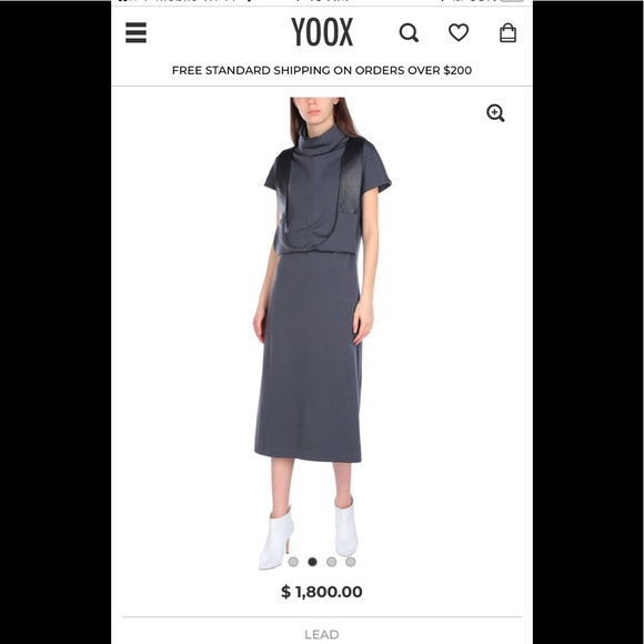 🔥CELINE🔥 Wool Midi dress w/ Leather Belt Detail - Picture 8 of 8